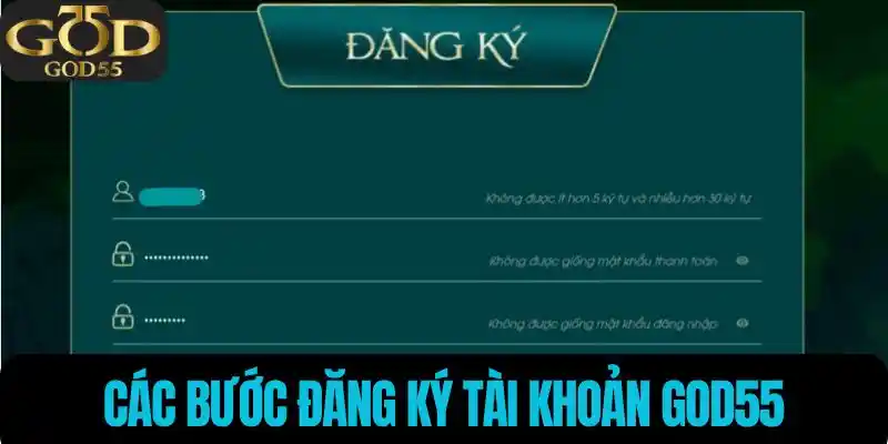 Các bước đăng ký tài khoản